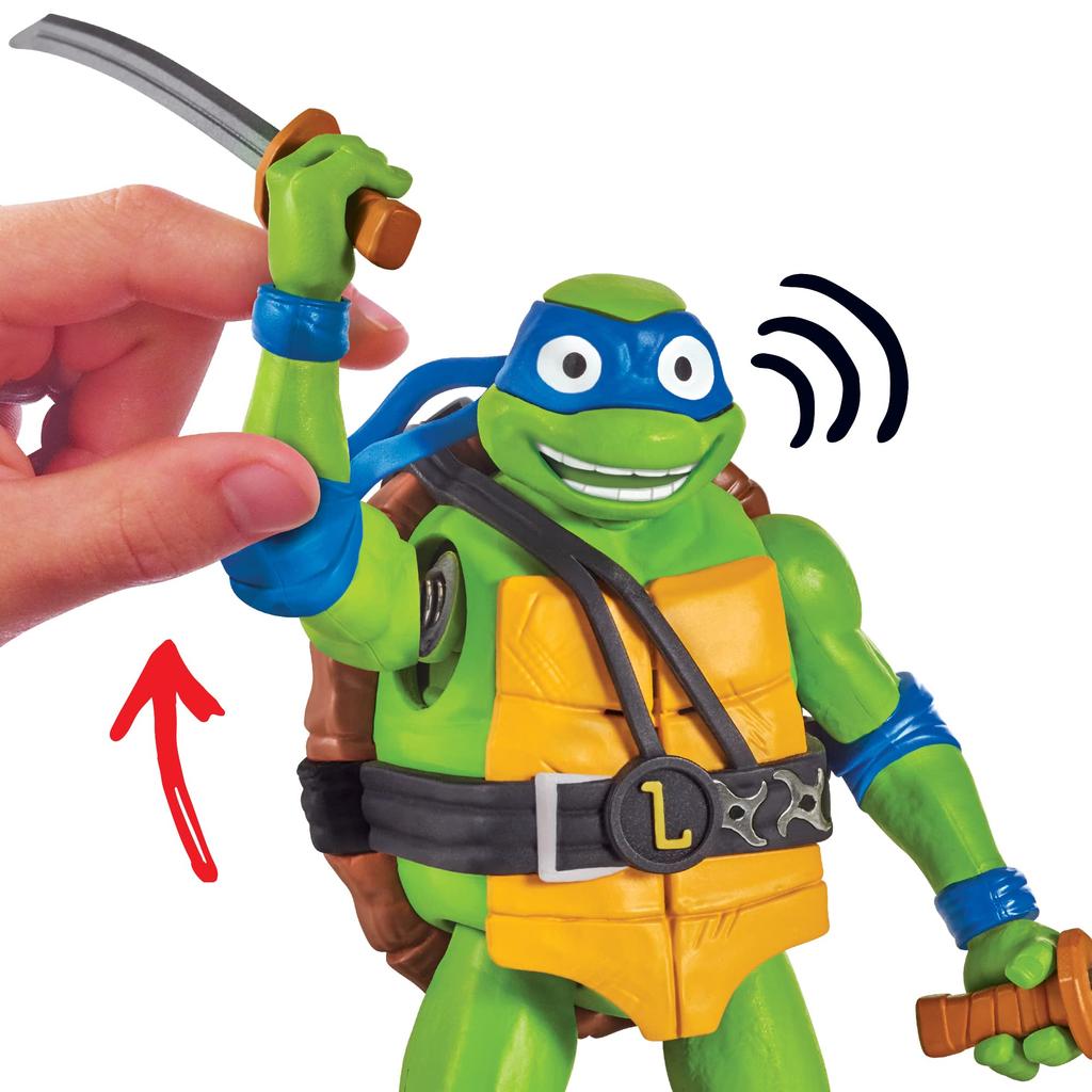 Teenage Mutant Ninja Turtles Playmates Toys Teenage Mutant Ninja Turtles Mutant Mayhem 5.5-inch Leonardo Deluxe Ninja Shout Figure