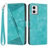 For Motorola Moto G53 5G/G13 4G/G23 4G Leather Wallet Cover Imprinted Foldable Stand Phone Case with Strap