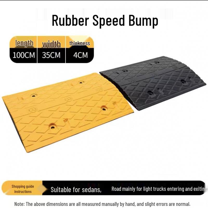 Rubber Speed Bump Cast Iron Ramp Plate