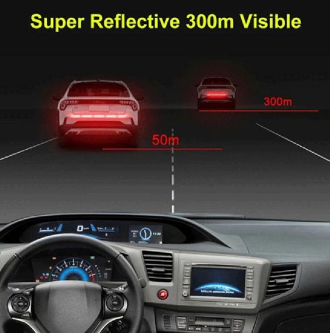 Reflective Car Sticker Warning Anti Collision Safety Tape Reflective Warning Sticker For Automobile Trunk
