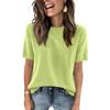 Women's Fashion Casual Round Neck Short Sleeve Shirt