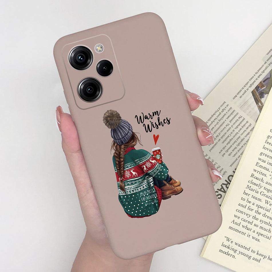 Silicone Case For Xiaomi Poco X5 Pro Pilot Bear Back Cover For POCOX5 X5Pro 5G Poco X 5 Pro Soft Matte Protective Phone Cases