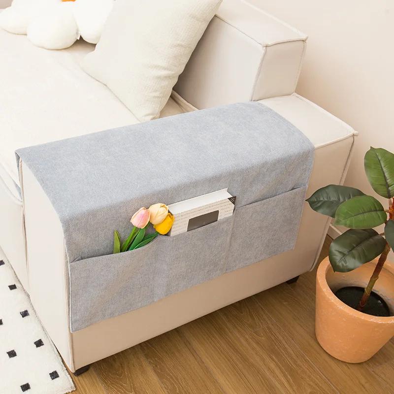 Sofa Armrest Organizer Pouch Sofa Cover Side Pockets For Storage Home Hanging Organizer Magazine Books Snacks Remote Control