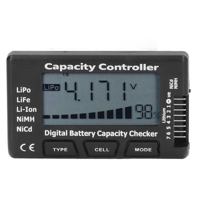 Testeur de capacité de batterie numérique Testeur de tension Mètre de pourcentage de capacité pour LiPo LiFe NiMH