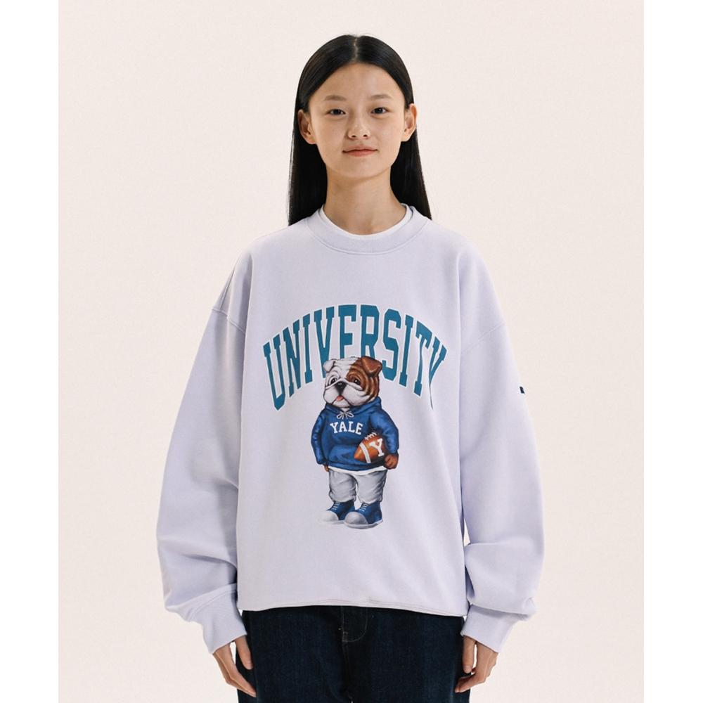 

YALE 23FW UNIVERSITY DAN CREWNECK PURPLE