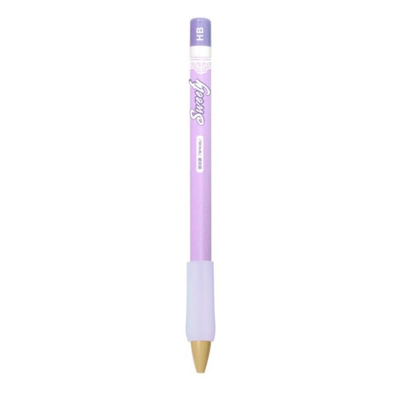 Student Mechanical Pencil Slip Resistant Silicones Grip, Posture Correction Automatic Pencil Twist Action for Student