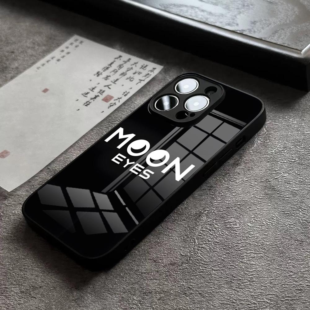 Moon Eyes Phone Case For IPhone 16 Pro Max 15 Plus 14 Pro 12 11 13 Mini X XR XS Max 8 7 Plus SE Glass Cover