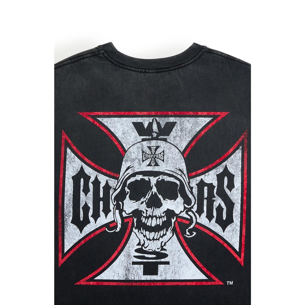 West Coast Choppers Skeletiristi T-särk Vintage Meeste Naiste Streetwear Y2k Lühikeste Varrukatega Puuvillane Mugav Kõrge Kvaliteediga Naiste Meeste Rõivad