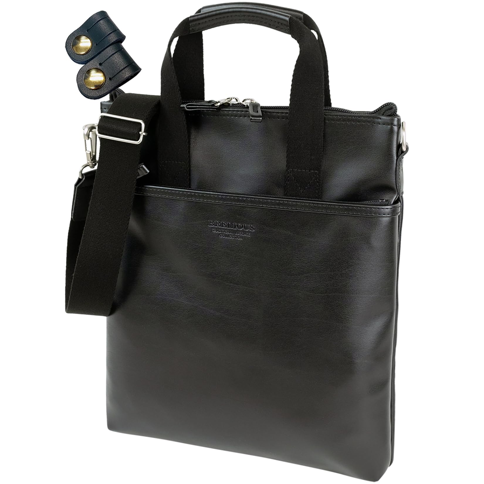 

Vertical Shoulder Bag, Fits A4 Files, 400g, Perfect for Commuting, Made in Japan, Toyooka, with Two Takehachi Cable Bands (Product Code: tm0588)