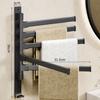 180° Rotatable Towel Holder Space Aluminum Shower Room Towel Hanger Multifunctional Storage Organizer For Bathroom Accessories