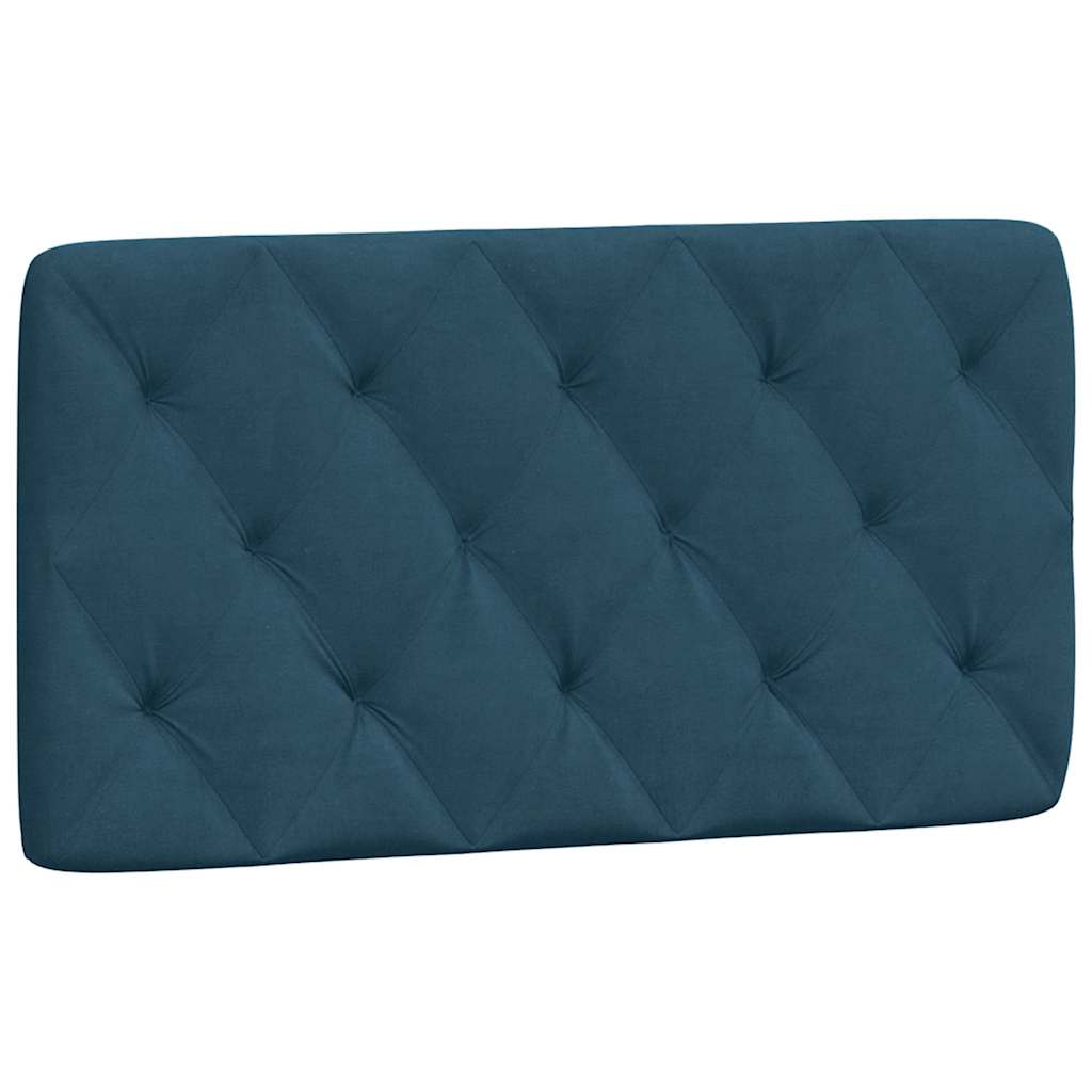 Bed with Mattress Blue 100x200 cm Velvet