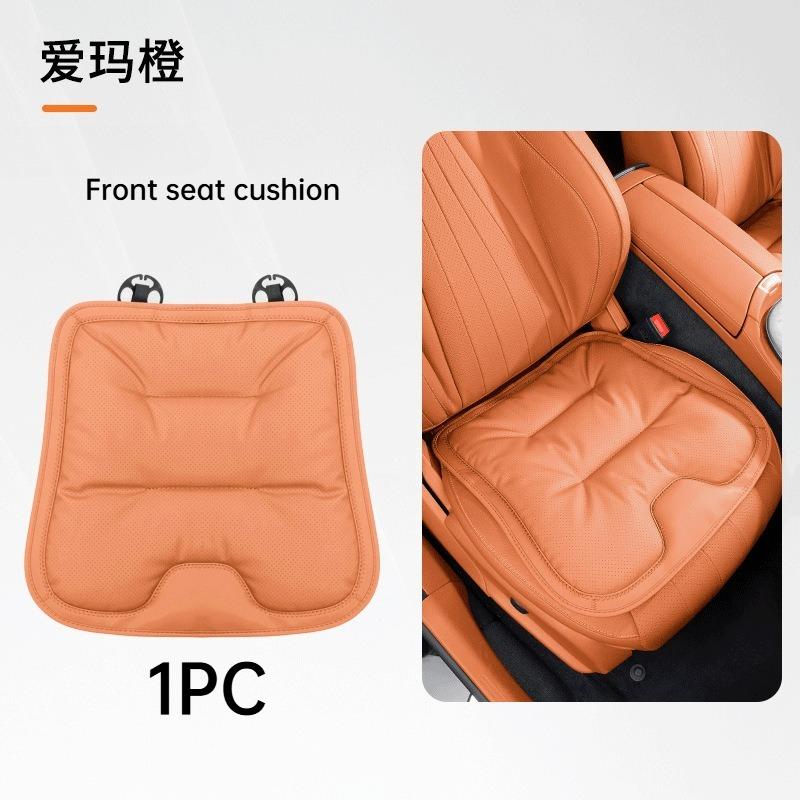 Premium Universal Nappa Leather Car Seat Cushion All-Season Ventilated Breathable Anti-Slip Comfort Upgrade for Car Seat Covers