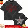 100% Cotone Lavato Vintage Maglietta Mgk Lost Americana Moda Estiva Uomo Streetwear Hip Hop Oversize Lavaggio Acido Magliette Top