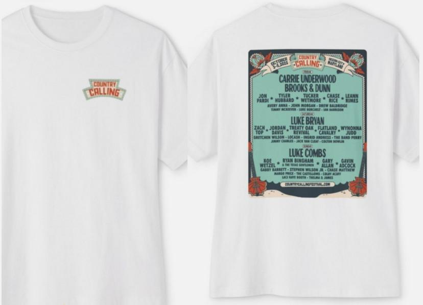 

Vintage Country Music Tour T Shirt Retro Festival Style Graphic Tee Unisex T-Shirt M