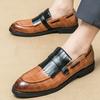 New Men's Tassels Mixed Color Shoes Gentleman Business Flats Dress Monk Strap Loafers Homecoming Pageant Footwear Zapatos Hombre