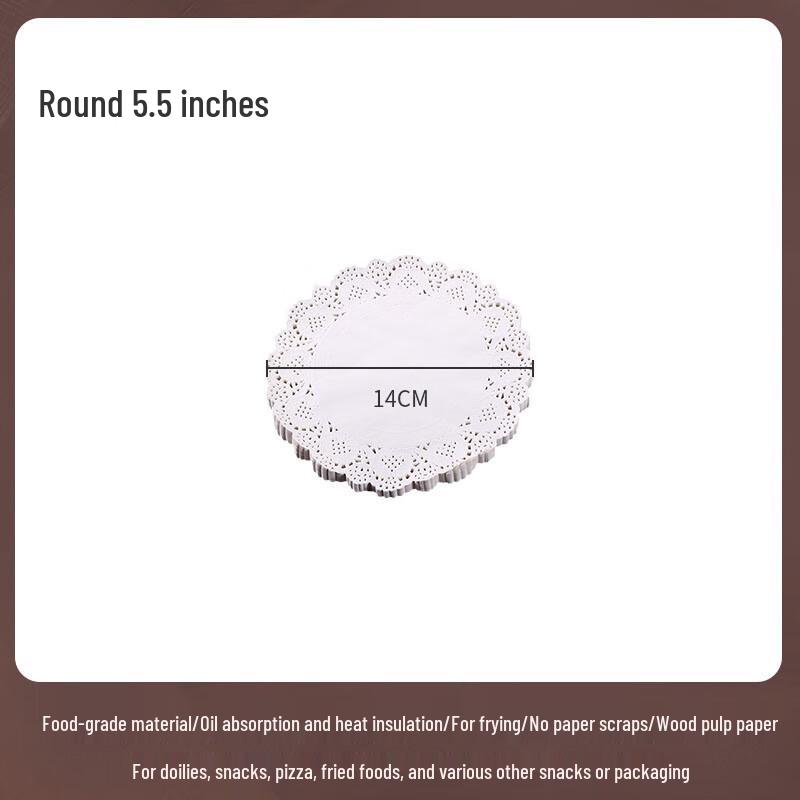 Food Grade Round Lace Paper Doilies