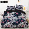 2-3 Piece Set (No Core) Japanese Style Bedding Set 3D Digital PrintingSuitable For Bedroom Duvet Cover Set Ukiyo-e Style Gift