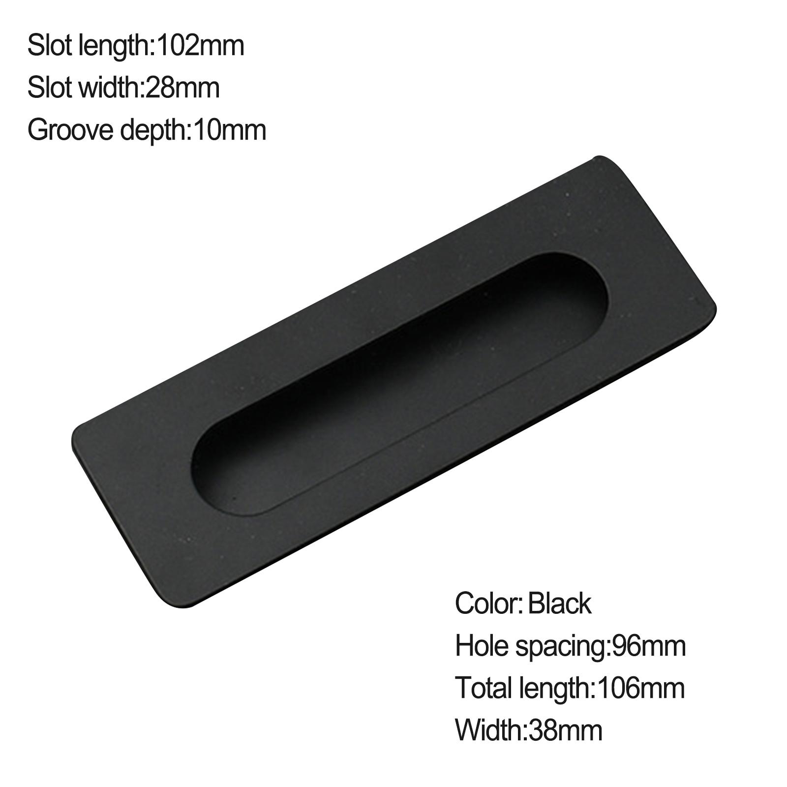 

With Screws Cabinet Handle Wardrobe Door Zinc Alloy Convenient Practical 1 Pc Concealed Handle For Furniture Brand New