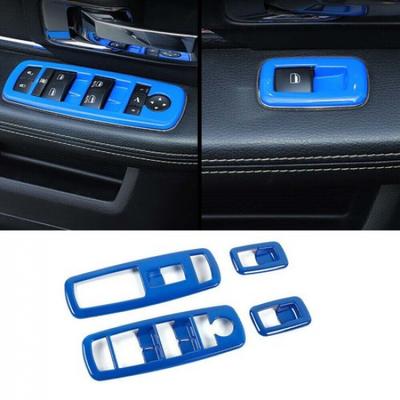 Blue Window Lift Switch Cover Trim for Dodge Charger/Durango 11+/RAM 1500 10-17