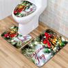 Weihnachts-Badezimmer-Bodenmatte Toilette Dreiteiliges Set