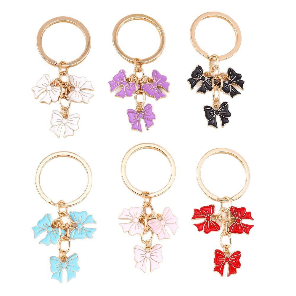 Trendy European and American Bow Knot Keychain Pendant