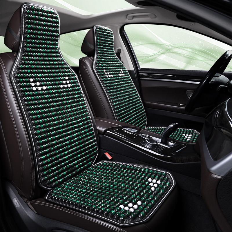 Wood Bead Ventilated Car Seat Cushion - Breathable, Universal Fit for All Seasons, Single Piece
