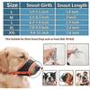 Soft Air Mesh Dog Muzzle for Small/Medium/Large Dogs, Dog Mussel Stop biting, Barking & Chewing, Drinkable Adjustable Gentle Pet Muzzle (Orange, XL)