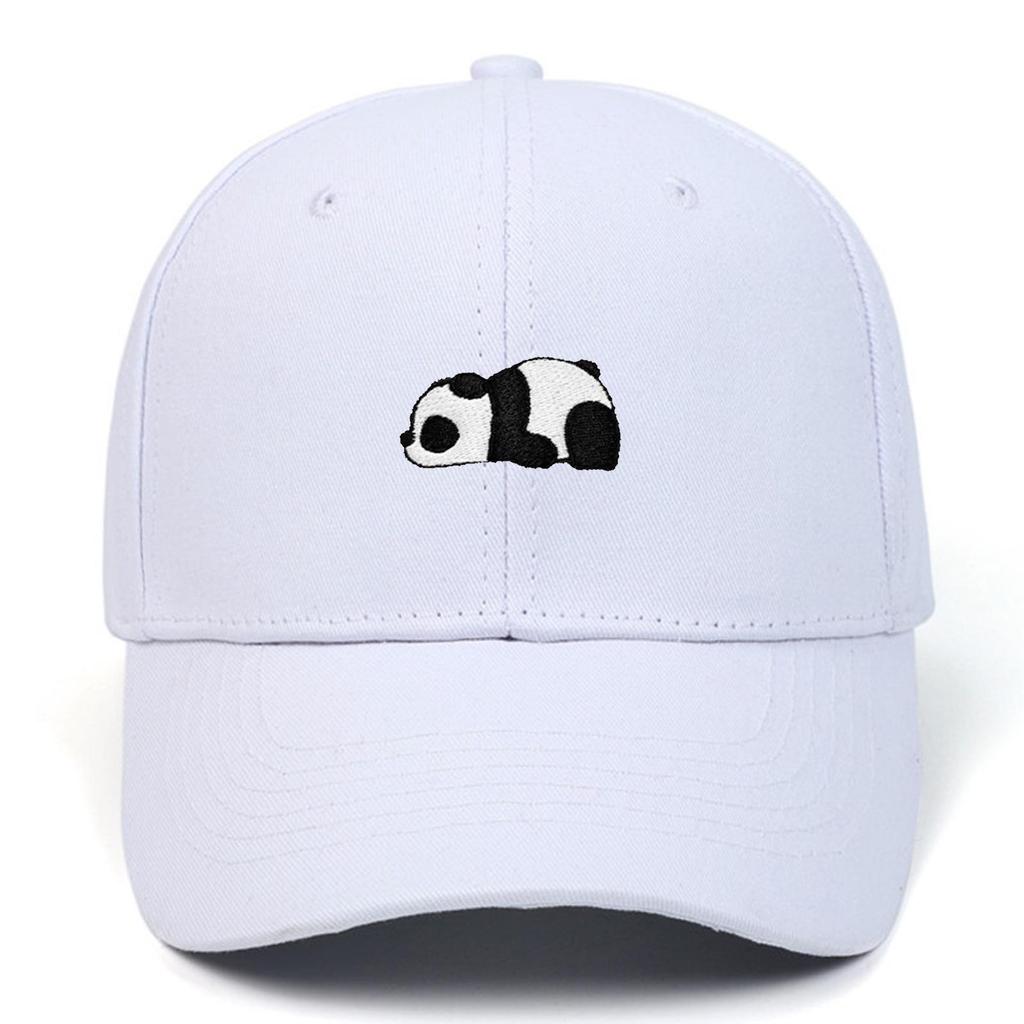 Panda Embroidery Baseball Cap - Unisex Summer Sports Hat, Custom Logo, Various Colors