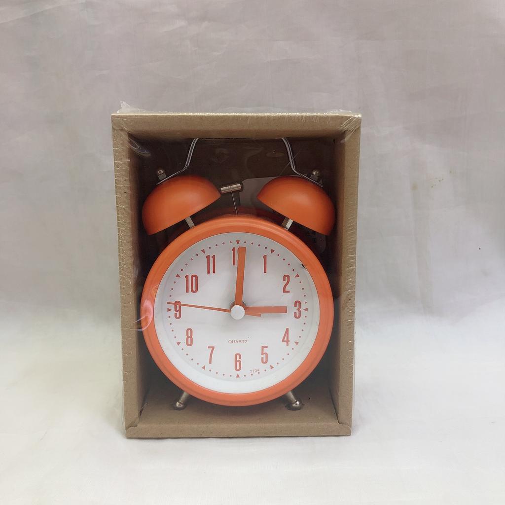 2.5-inch metal alarm clock, advanced color window box alarm clock, student gift display watch