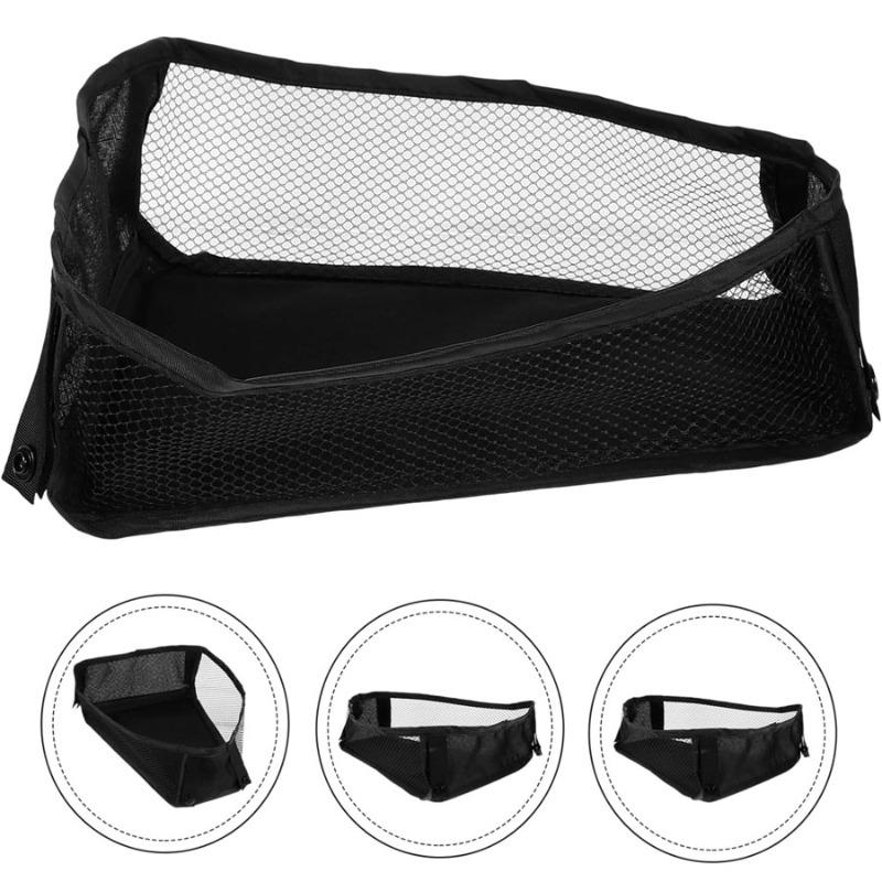 Babykinderwagen Boden Organizer Tasche Universeller Kinderwagen Netz Hängender Aufbewahrungskorb für Windeln Taschentücher Spielzeug Kinderwagen Zubehör