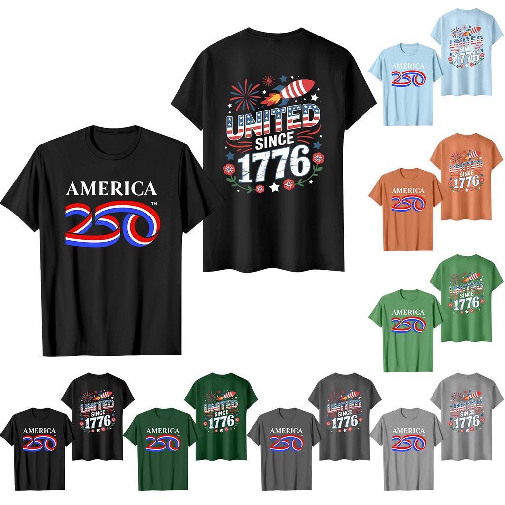 Men's Casual Short Sleeve T-Shirt Crew Neck Cotton Blend Graphic Print Comfortable Fit Summer Top