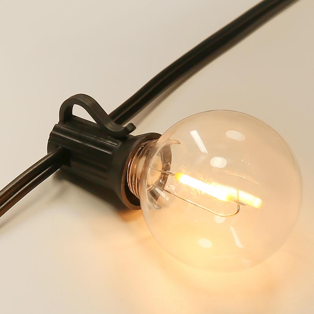 G40 Festival Lighting Ambient String Light Waterproof LED Globe Bulb Outdoor Garden Light String for Patio Christmas Party Decor