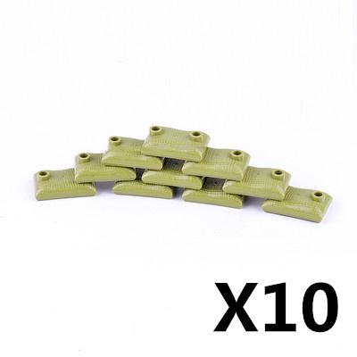 Militärisches Baustein-Soldatenfiguren-Zubehör Zelt Ölfass Sandsack Waffe Kiste Armee Bausteine Geschenk Spielzeug Kinder J034