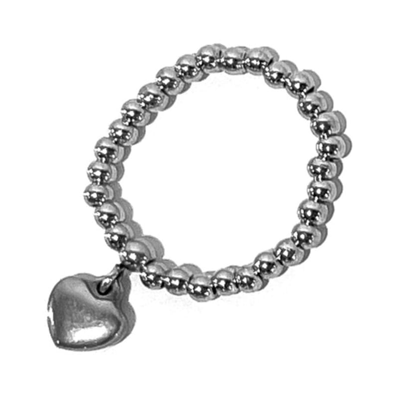 S SY [3SET] heart & pearl beads rings