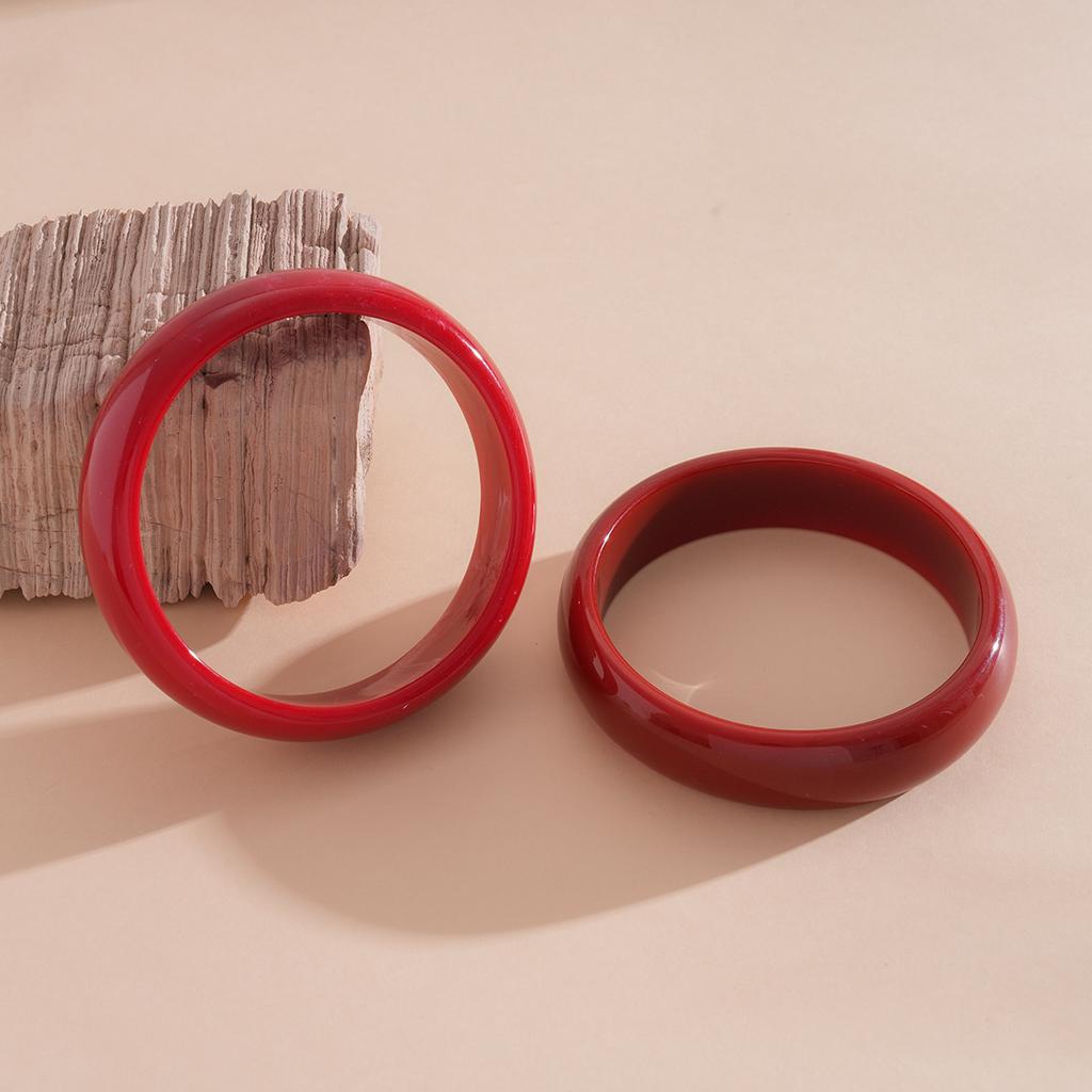 Resin smudge irregular round bracelet fashion personality style bracelet feeling bracelet jewelry