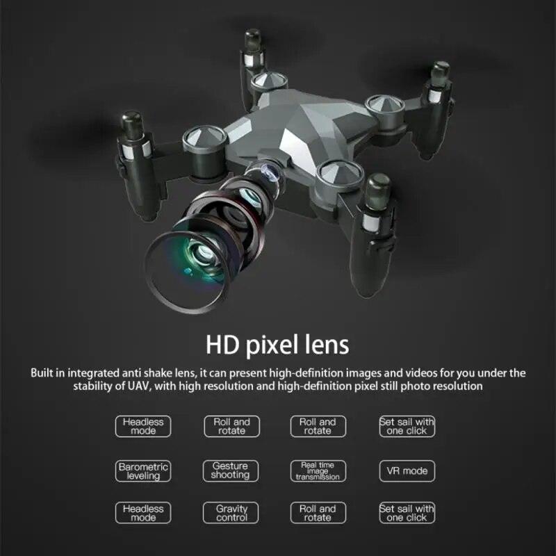 Mini Drohne HD Wifi FPV Gepäckform Fernbedienung Drohne mit Kamera faltbar One-Click Return Quadcopter Spielzeug