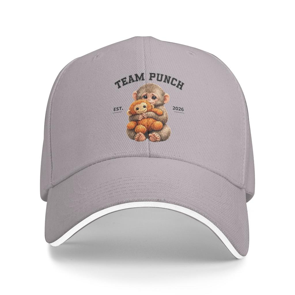 Summer Team Punch Baby Monkey Punch Baseball Cap Tennis Skate Casual Design Sun Trucker Hat Female Male Breathable Baseball Caps