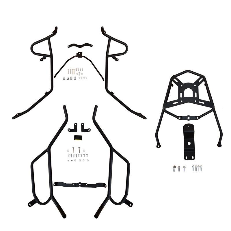 Yamaha Xunying 125 Front & Rear Bumper Guard with JYM125T-3 Anti-Fall Bar and Rear Luggage Rack Modification