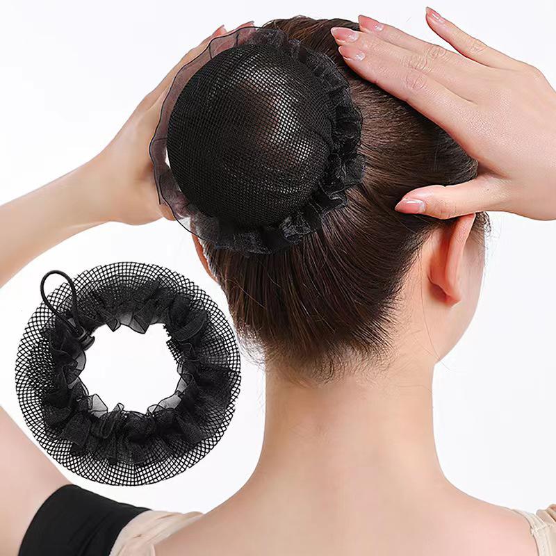 Filet à chignon Snood pour femmes Filet à cheveux Danse ballet Patinage Crochet Strass Accessoires de coiffure