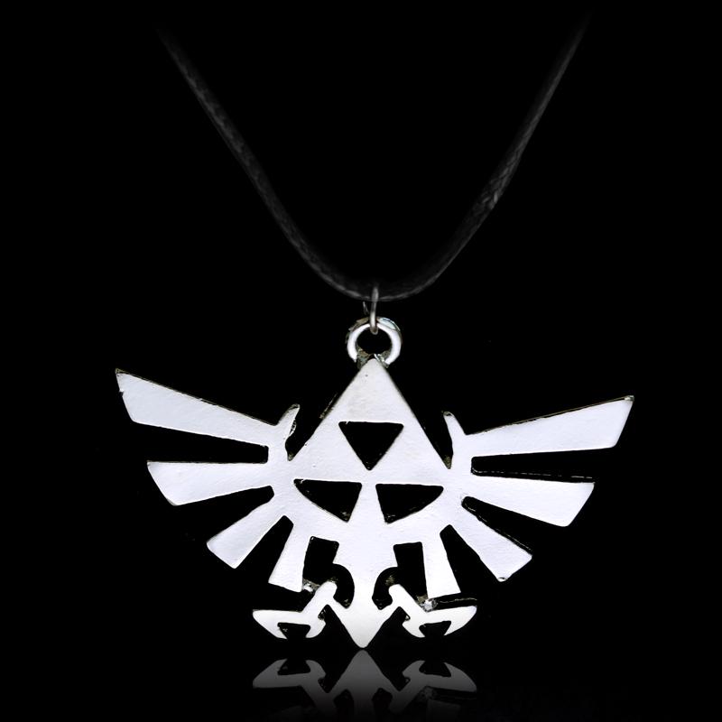 The Legend of Zelda Breath of the Wild Sheikah Eye Triforce Master Sword Hylian Shield Pendant Necklace for Men