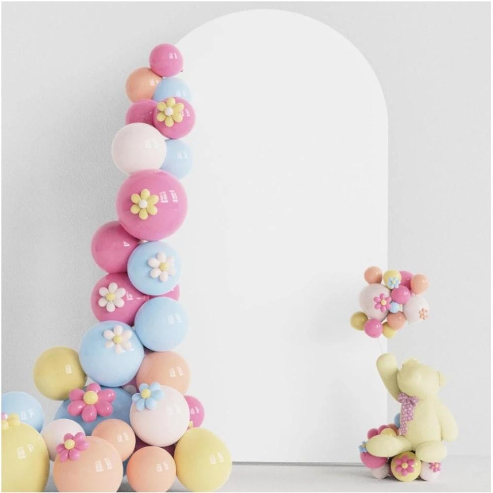 Polyester Wedding Arch Cover High Elasticity Solid Color Arch Stand Covers Background Round Arch Backdrop Cover