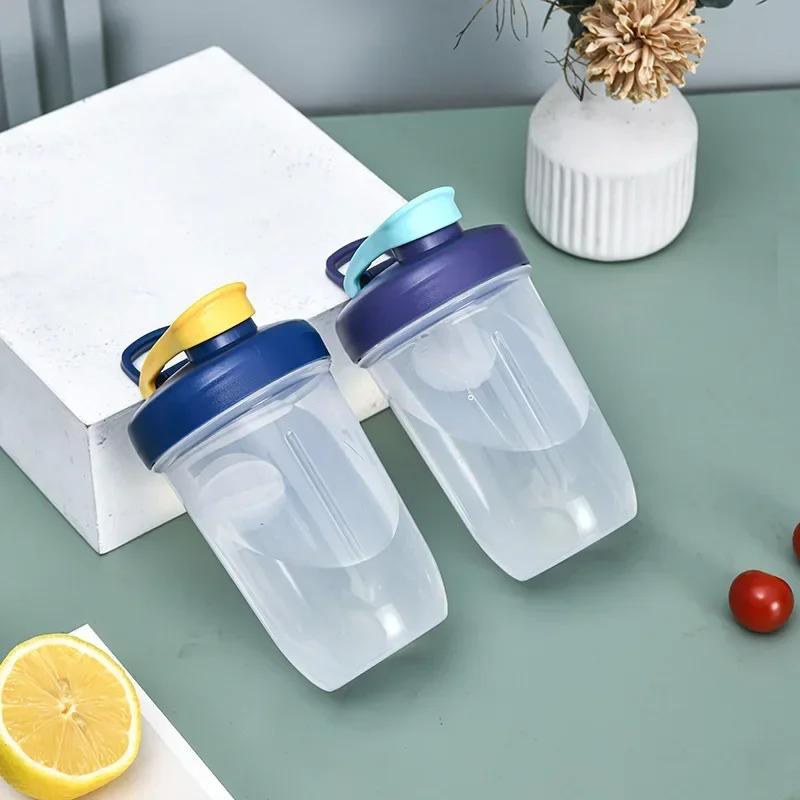 Shaking Cup 400ml Protein Powder Shaker Bottle Leak Proof Water Bottle for Gym Outdoor Fitness Training Sport Mixing Cup