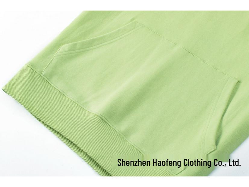 Heavyweight Drop Shoulder Pure Cotton Hooded Sweatshirt with Custom Logo and Printing