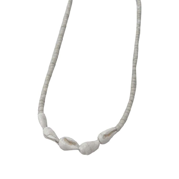 Модное ракушечное ожерелье с бусинами Дофаминовое натуральное бусинное ожерелье для женщин 1