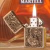 ZORRO 902 Exquisite Pixiu Kerosene Windproof Lighter with Gold Edge Trim