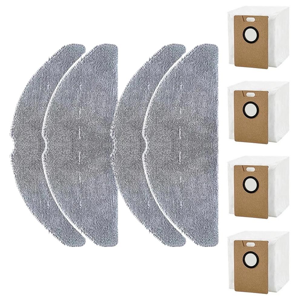 

4 Dust Bags Plus 4 Mop Cloths Set For Lubluelu B40 B40 Plus Robot Vacuum Cleaner Spare Parts Cleaning Supplies