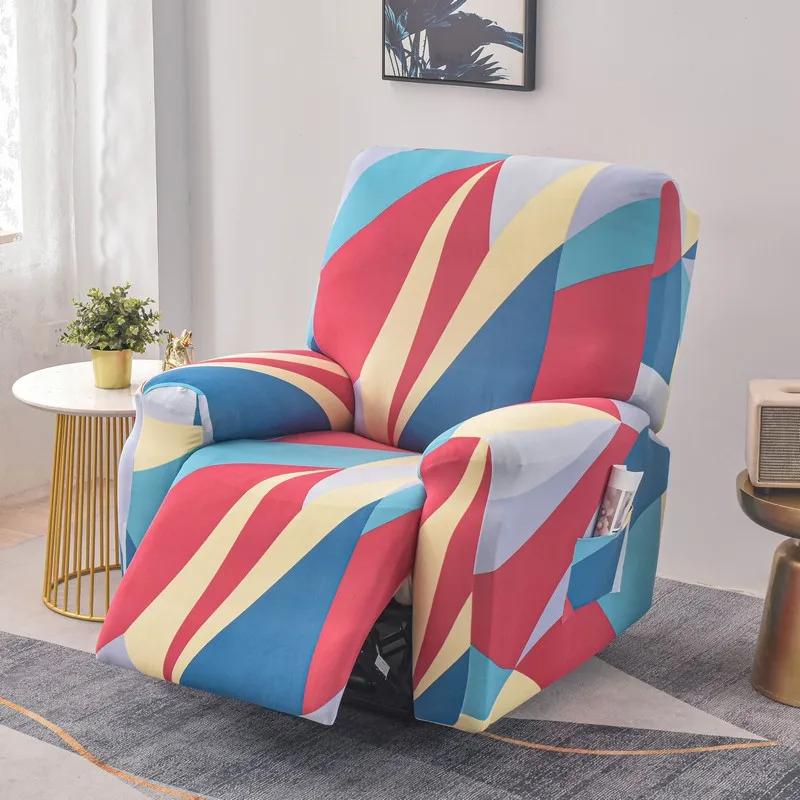 Elastic Single Sofa Cover Stretch Chair Cover for Recliner Chair Slipcover for Living Room Recliner Protector with Protector