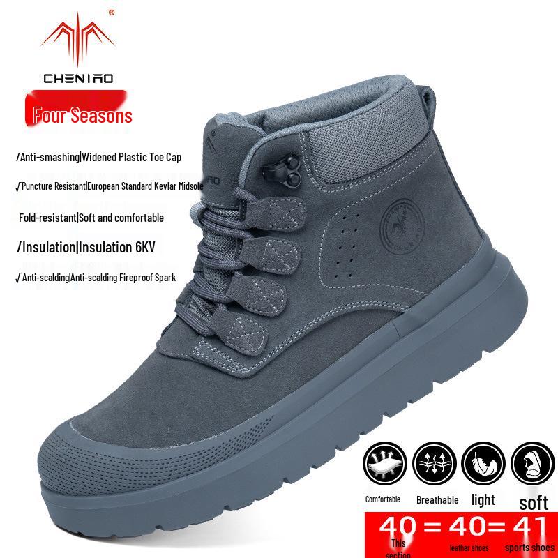 

Men s Steel-Toe Safety Shoes: Anti-Smash, Puncture & Slip Resistant, Breathable Summer Workwear for Welders