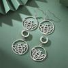 My Shape Bee Drop Earrings for Women Girls Round Pendent Animal Honeybee Dangle Earring Stainless Steel Fashion Jewelry Gifts