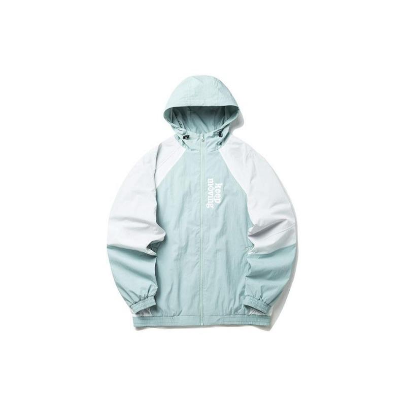 Anta Colorblock Letter Print Zip Hooded Jacket Unisex Outerwear 952218641-1